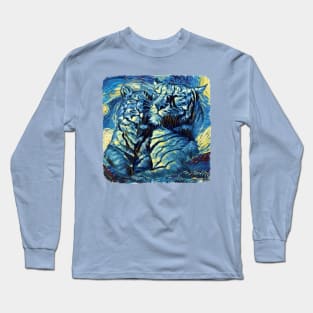 Tigers Van Gogh Style Long Sleeve T-Shirt